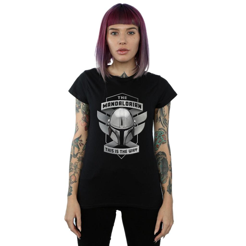 Star Wars Womens/Ladies The Mandalorian This Is The Way Mando Cotton T-Shirt