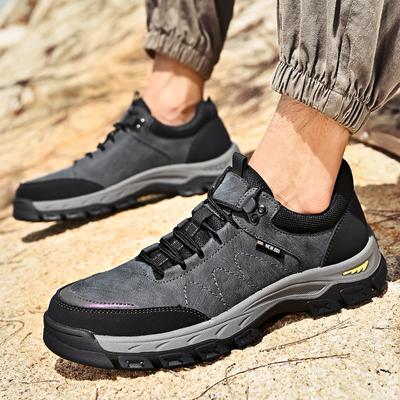 Herbst Herren Outdoor Bergsteigen Rutschfest Mode Wandern Plateau Abriebfestes Leder Lässige Arbeitsschuhe Zapatillas Hombre