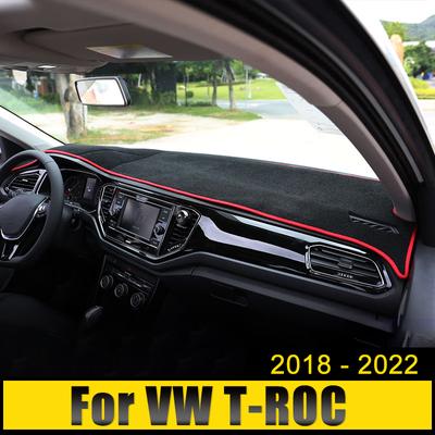 For Volkswagen VW T-ROC T ROC TROC 2022 2021 2020 2019 2018 Car Dashboard Cover Sun Shade Mats Anti-UV Pad Carpet Accessories