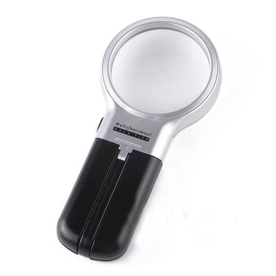 16X30mm Folding Stand Jewelry Loupe + 2 LED Light