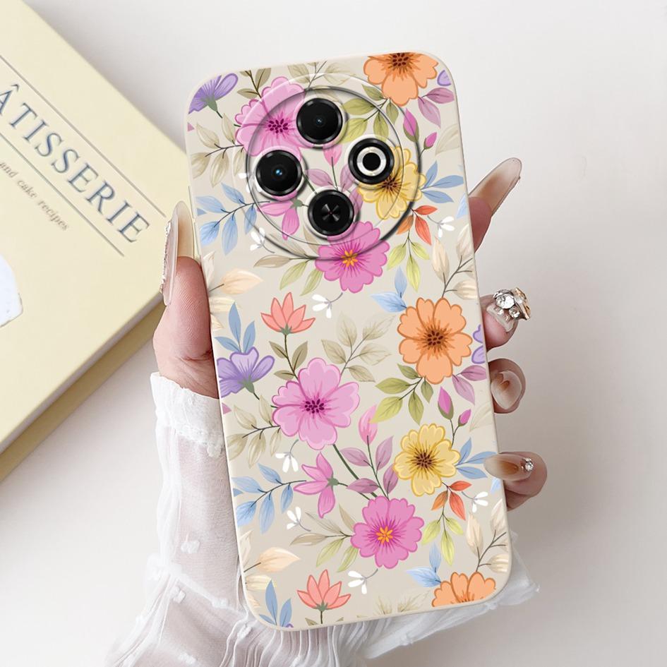 For Tecno Spark 30C 4G Case Popular Daisy Flower Soft Silicone Matte Cover For Tecno Spark30C 4G kl5 kl5n Full Protection Bumper