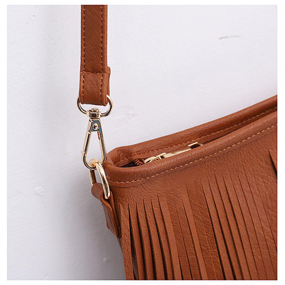 Querschnitt quadratische Mode Quaste One-Shoulder-Diagonal-Handtaschen Freizeittasche