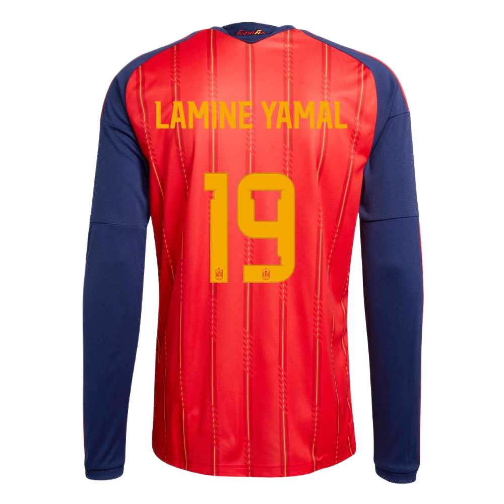 Men's Adidas Spain National Team Soccer Jerseys Men's Bright Red Crew Neck Moderate Straight Fit