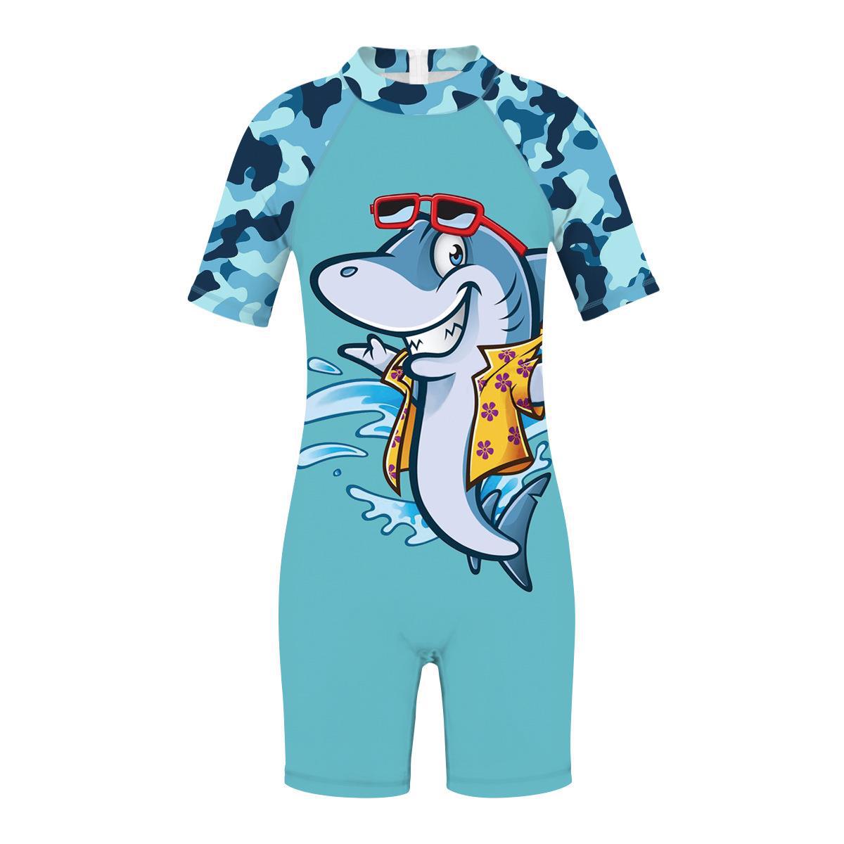 

Slim-fitting Breathable Beach Vacation One-piece Swimsuit for Boys and Girls Children s Swimming Shorts Clothes Sale L