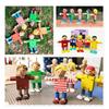 Wooden DIY White Blank Wooden Robot Doll Handicraft Toy Handicraft Toy  Toddlers Child