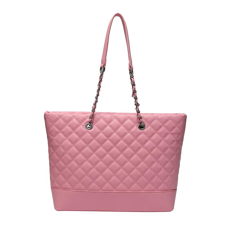 Big bag 2025 new shoulder bag large capacity women's fashion diamond chain portable tote bag simple messenger bag