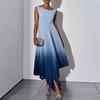 Neues weißes gradueller Farbwechsel Performance Laufsteg Performance Abendkleid Europäischer und Amerikanischer Außenhandel Damenbekleidung Design Kleid