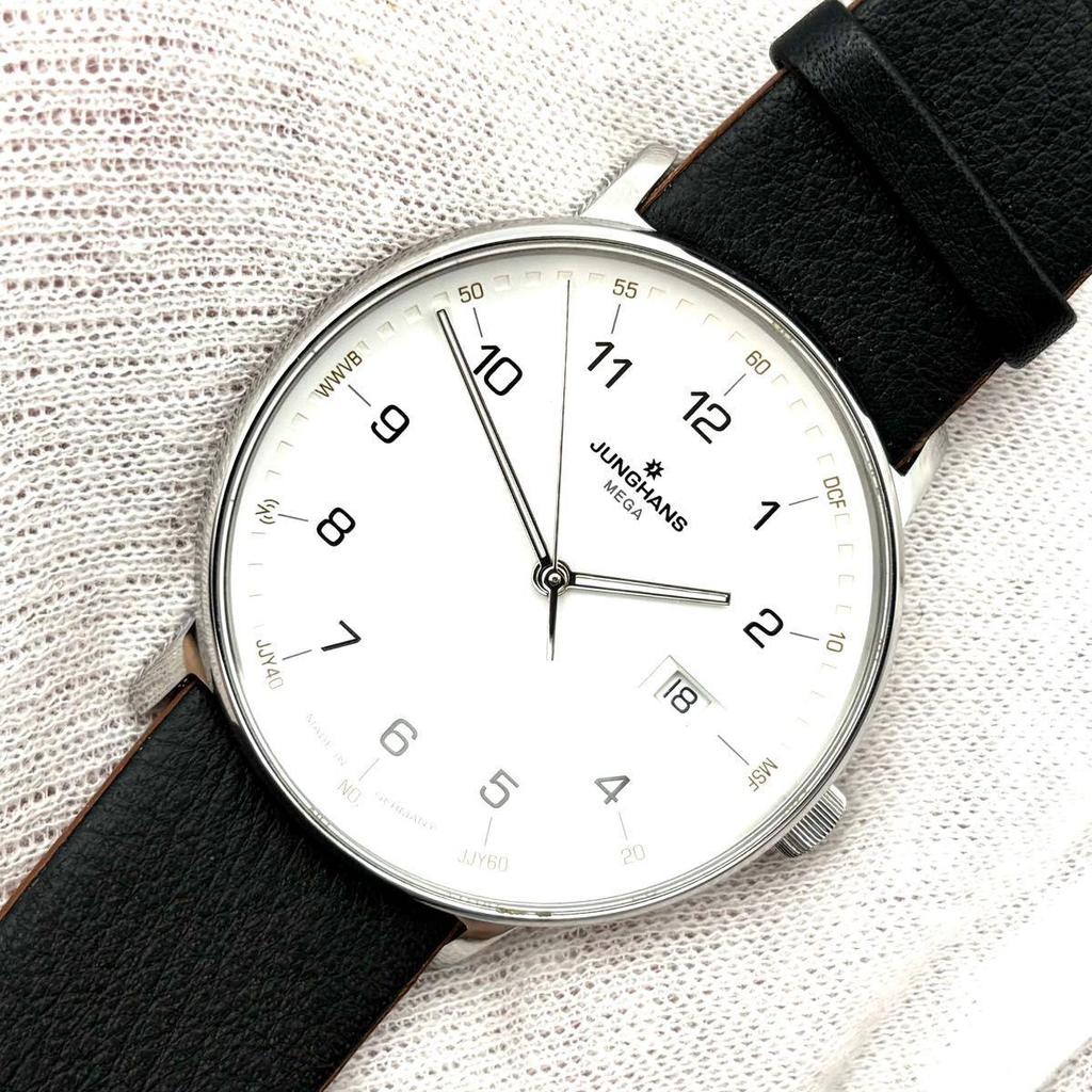 Used [Extremely good condition/working item] Junghans Form Mega Date Radio Quartz Men's