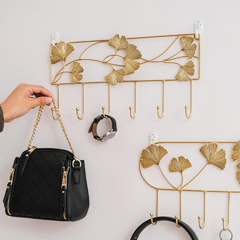 Ironwork Hooks for Entrance Decoration Wall Hanging Key Storage Behind The Door Fitting Room Coat Hanger