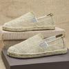 Pánské letní plátěné slip-on boty z lnu - Ležérní lehký rybářský styl