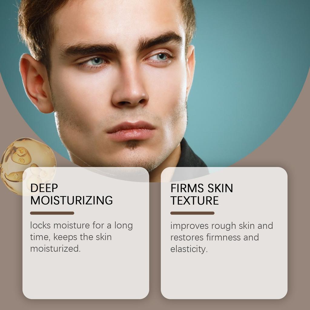 Retinol Kollagen Feuchtigkeitscreme für Männer Reduziert feine Linien, hellt auf, strafft, spendet Feuchtigkeit und macht weich 60g