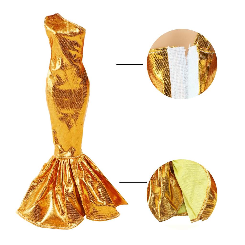 5 PCS/Set Fashion Doll Dress Shiny Fishtail Clothes for 30cm Doll Kids Toy Gift Accessories