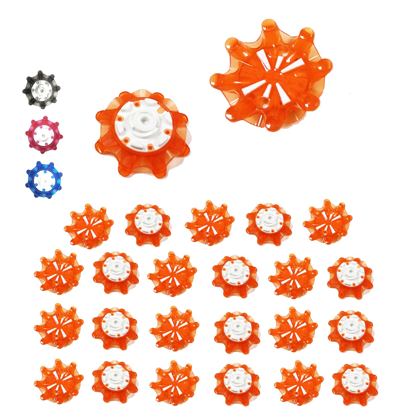 

Golf shoes spikes 25 pieces orange
