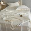 Ultra-high-end 100% Lyocell Jacquard Summer Blanket Set or 1 Pcs Natural Plant Fabric Cooling Quilt Mulberry Silk Fill Comforter