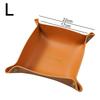 Pu Leather Storage Box Desktop Storage Tray Folding Organizer For Jewelry Key Coin Nordic Home Table Decoration SNHX03