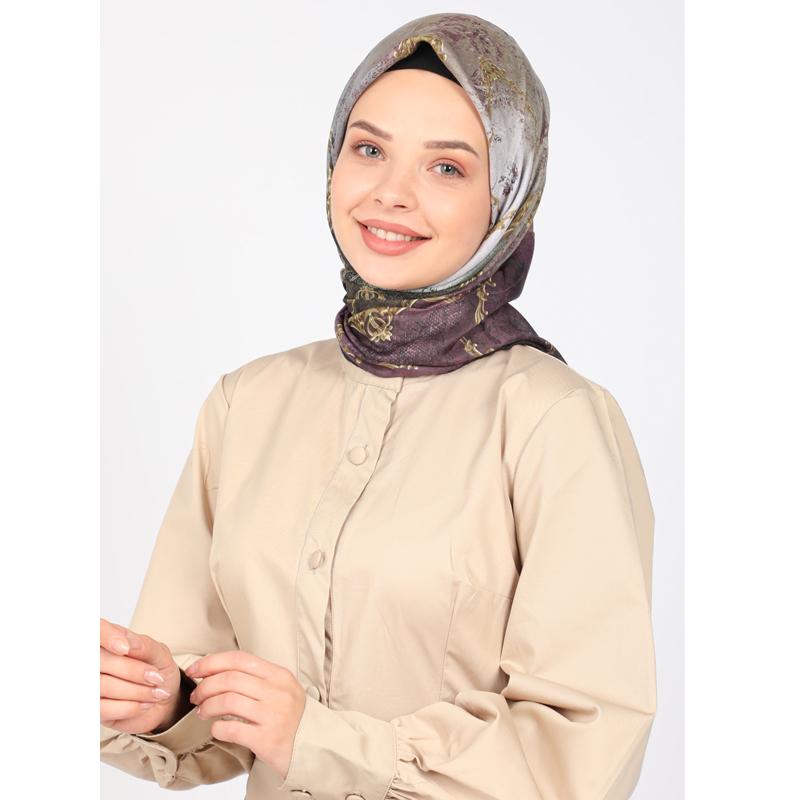 

Мягкий шарф из твила ShantuQ Frame Pattern