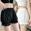 Mutandine Corte in Pizzo da Donna Bloomers Arricciati in Imitazione Seta Pantaloncini di Sicurezza Anti-Esposizione Lolita Raso Culotte Pantaloncini Vestito Sottogonna