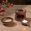 Ceramiczne Kominki do Olejków Eterycznych, Topielnik do Wosku, Dyfuzor Aromaterapeutyczny i Zestaw Świeczników Tealight do Dekoracji Domu i Sypialni