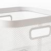 Home Mesh Wire Storage Basket Organizer for Toys Household Toiletries Fruits Black
