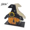 Halloween Napkin Holder Wooden Holder, Ghost Pumpkin Decorative Tabletop Tissue Dispenser, Seasonal Interior Accents Paper Storage Organizer