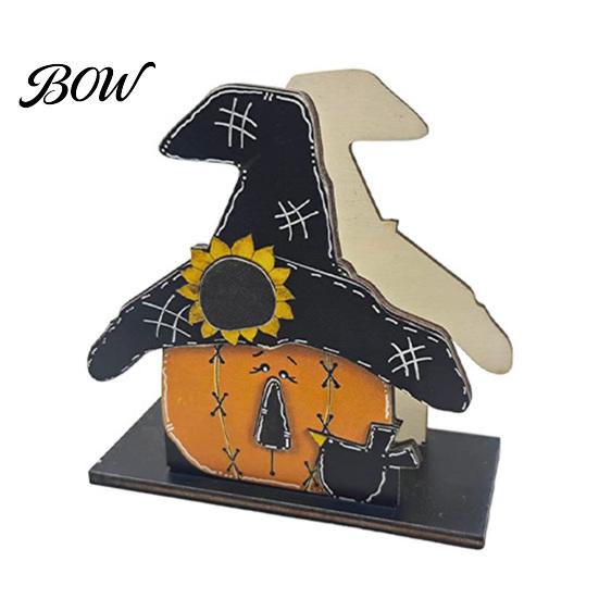 Halloween Napkin Holder Wooden Holder, Ghost Pumpkin Decorative Tabletop Tissue Dispenser, Seasonal Interior Accents Paper Storage Organizer