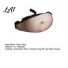 White Elephant Gift Ideas Beer Belly Fanny Pack Funny Hairy Waist Bag Realistic 3D Big Theme Party Bag Belly Dad Bod Gag for Men Husband