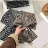 Knitted Checker Neck Gaiter for Daily Use Women Girl Neck Scarf for Winter Wear