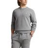 Polo Ralph Lauren Solid Color Logo Pattern Embroidered Crew Neck Long Sleeve Sweatshirt Men Sweatshirt Steel-Gray MNPOKNI16823445-020