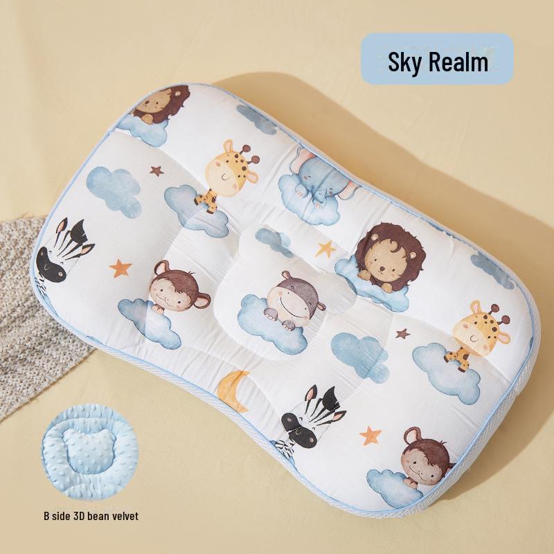 

Универсальная детская подушка для детей от 1 до 12 лет: Дизайн марли для комфорта в любое время года 1-5 years (50x30x2-4cm)