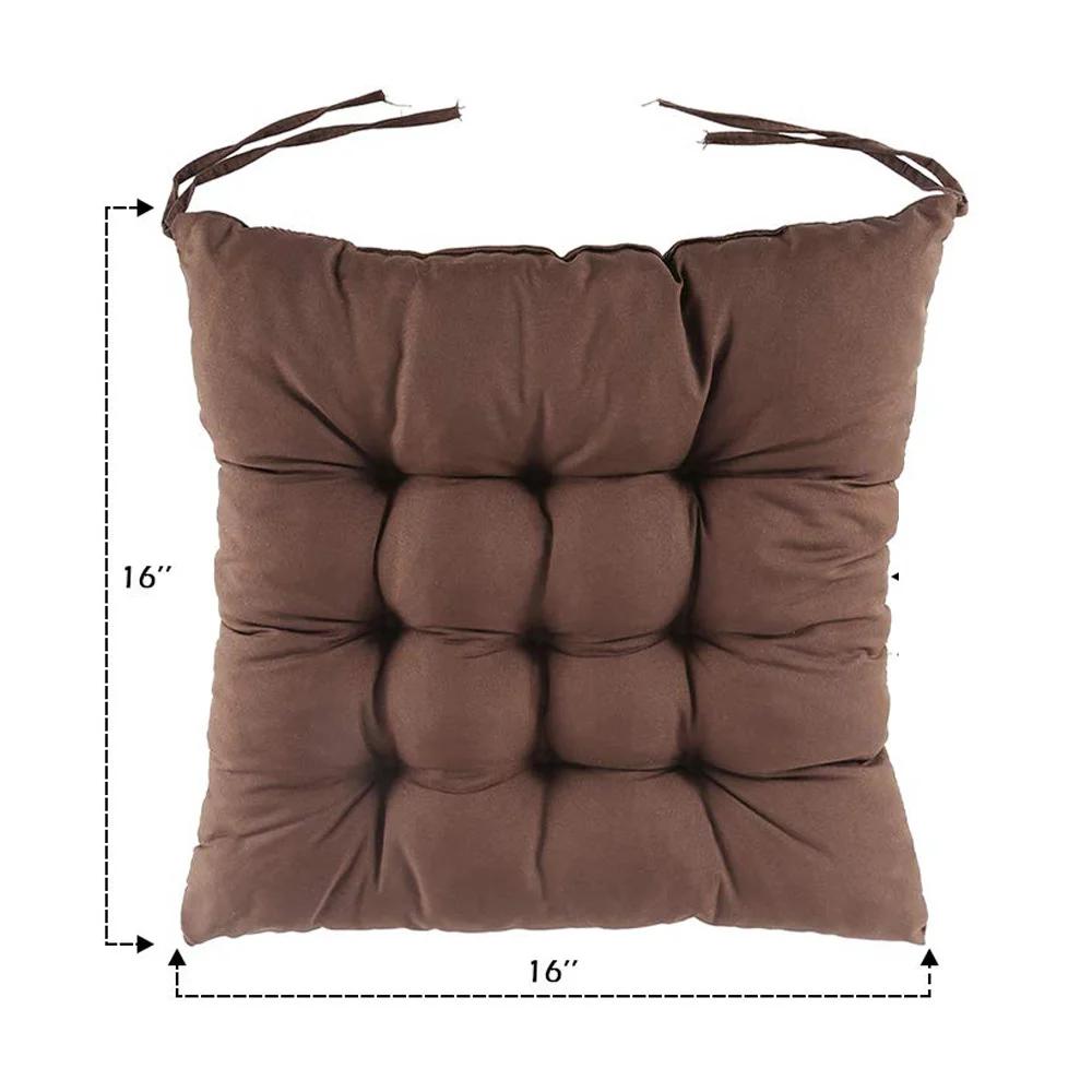 Thick Square Seat Cushion Washable Comfort Belt Seat Belt Suitable for Dining Chairs Office Chairs and Computer Chairs коричневый 2690₽