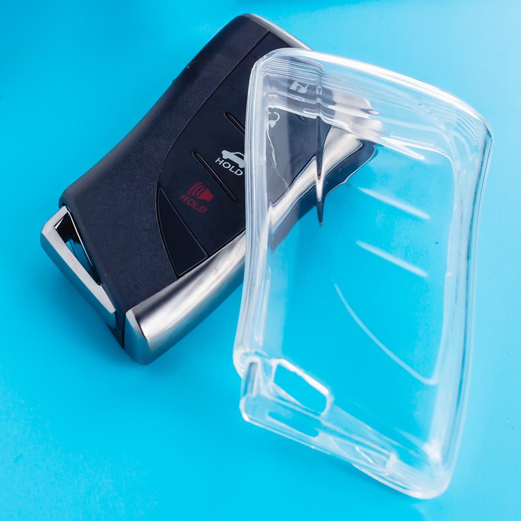 Slim Car Key Fob Case Cover Keychain For Lexus ES LS NX RX UX TX GX RZ LX 250 250h 300h 300e 350 450h 500 550 Black Transparent