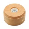 USB Operated Decorative Light Base Featuring 7 Chromatic Modes for Showcasing Glass Craft In Secure Wood Housing