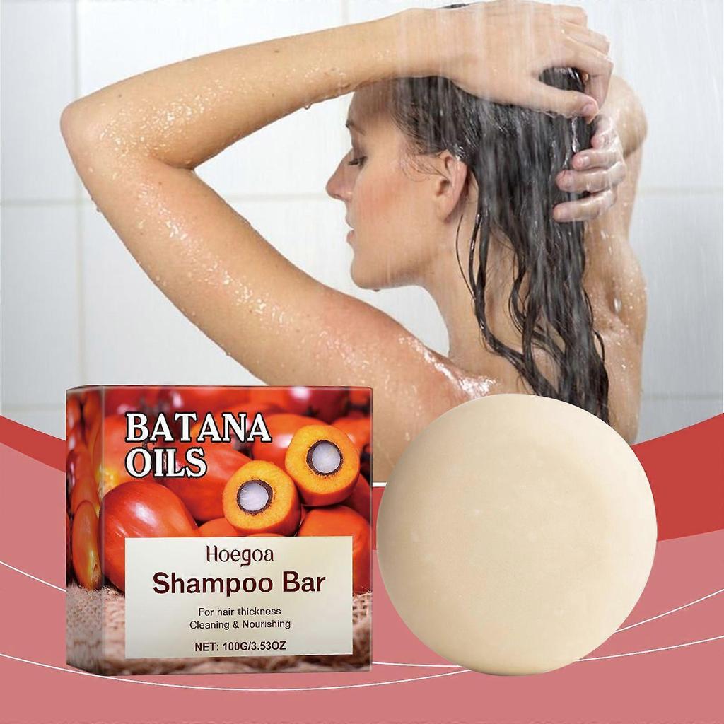 Hoegoa Batana Shampoo Bar Solid Shampoo And Hair Care Soap For Scalp Cleansing, Smoothness, And Nourishing Hair