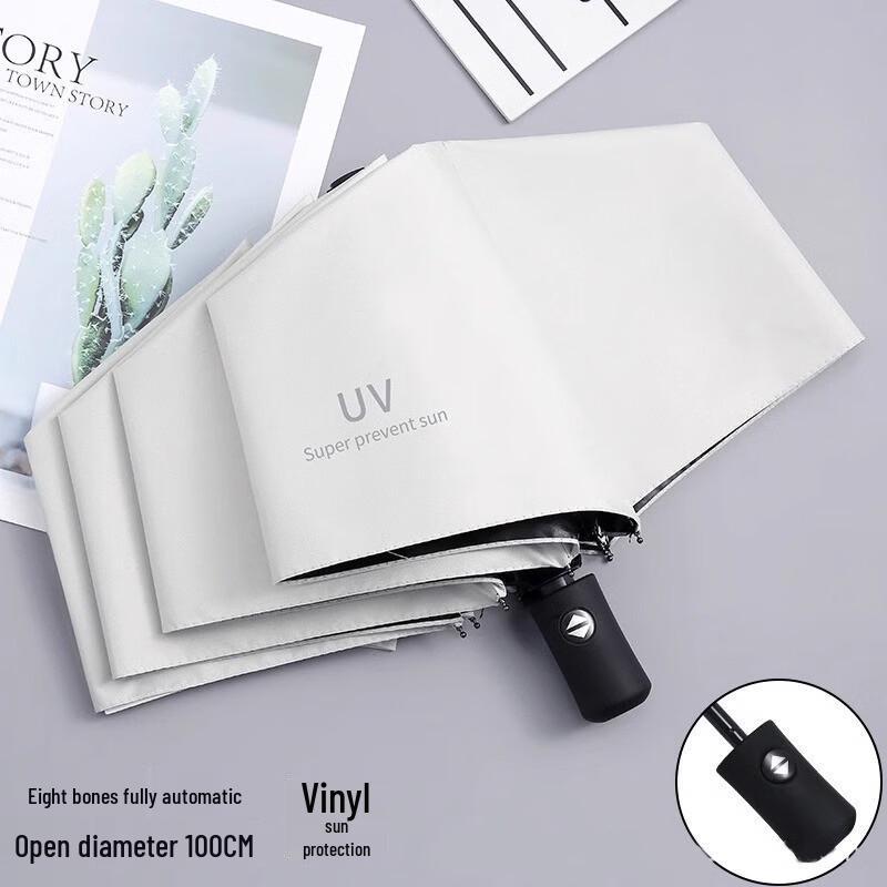 GELEITE UV Protection Dual-Use Black Glue Umbrella