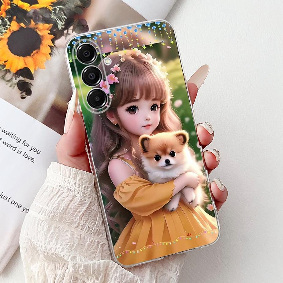 For Samsung Galaxy A17 5G Case SM-A176B New Cat Butterfly Painted Cover Soft Slim Phone Case For Samsung A17 A 17 5G Fundas Bags