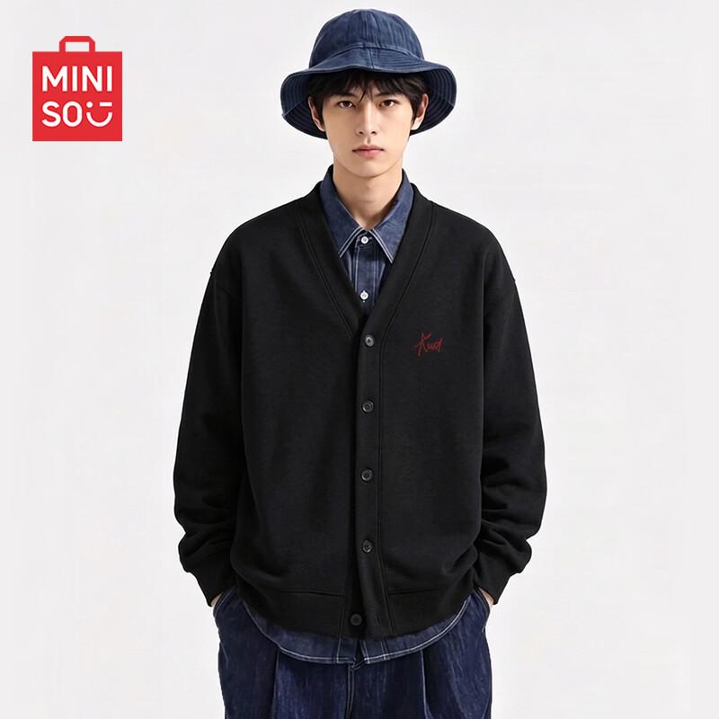 MINISO V-Neck Casual Cardigan Sweatshirt