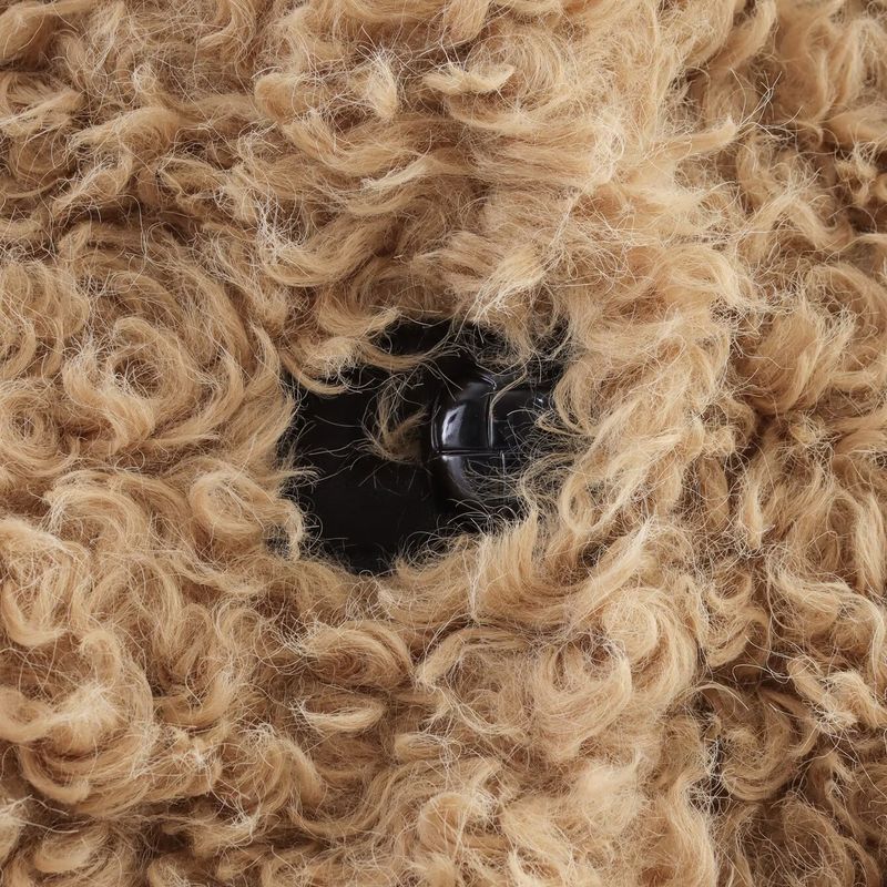 Kaslead New Women Clothes Western Style Fashion Simple Sweet Curly Wool Coat