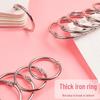 Rose Gold Metal Loose-Leaf Binding Rings for DIY Albums