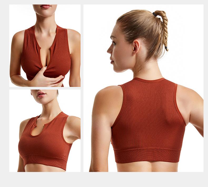 Women's Shockproof Sports Bra: Anti-Sag, Wireless, Sexy Back Yoga Vest