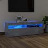 TV Cabinet with LED Lighting Concrete Grey 120 x 35 x 40 cm