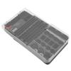 104 Grids Portable Battery Organizer Storage Box Carrying Case Holder With Battery Tester