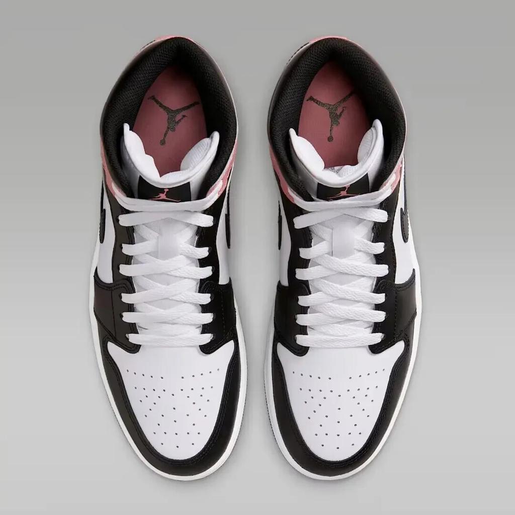 DQ8426-100 Nike Air Jordan 1 Mid Blanco Rosa Óxido Negro (De hombre)