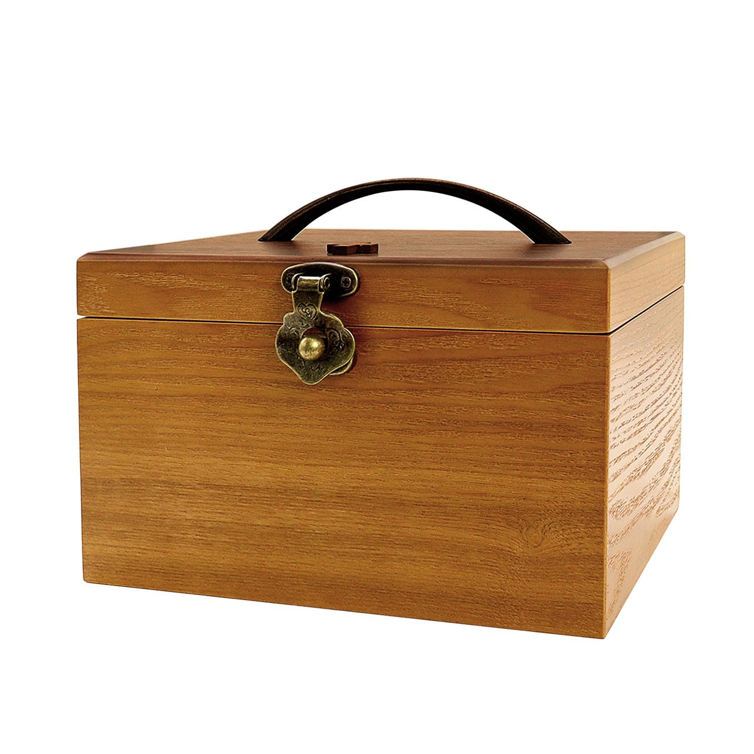 

Sears First Aid Kit, Medicine Box, Wooden Box, Large Capacity, Multipurpose Storage, Dark Brown, s98-0006-db