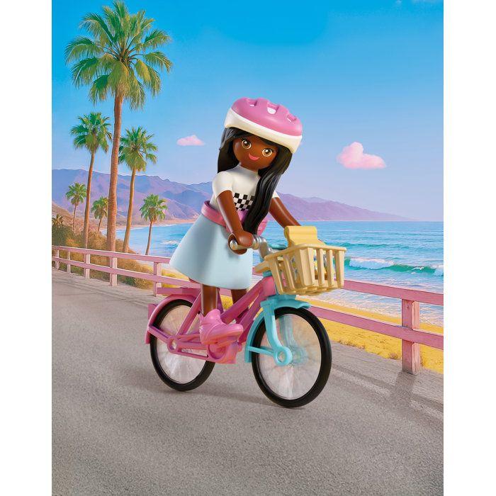 PLAYMOBIL 72125 Barbie Brooklyn et son vélo, 12 pieces, Des 4 ans
