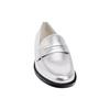 Zara Pu Slip-On Loafers Women Shoes Silver 12514310808