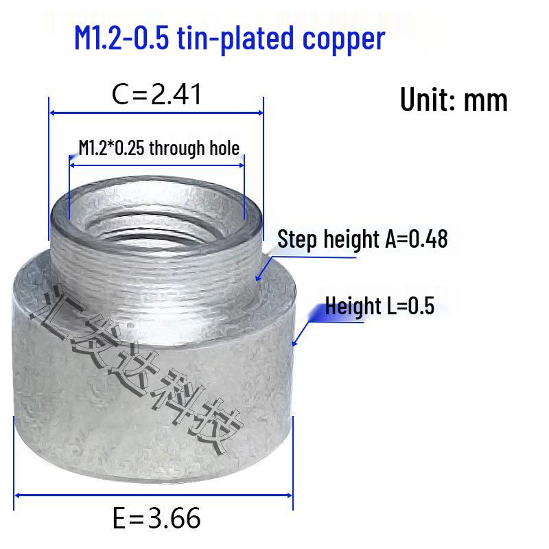 

SMTSO-M1.2 Surface Mount SMT Nut Welding Stud for Circuit Board Support