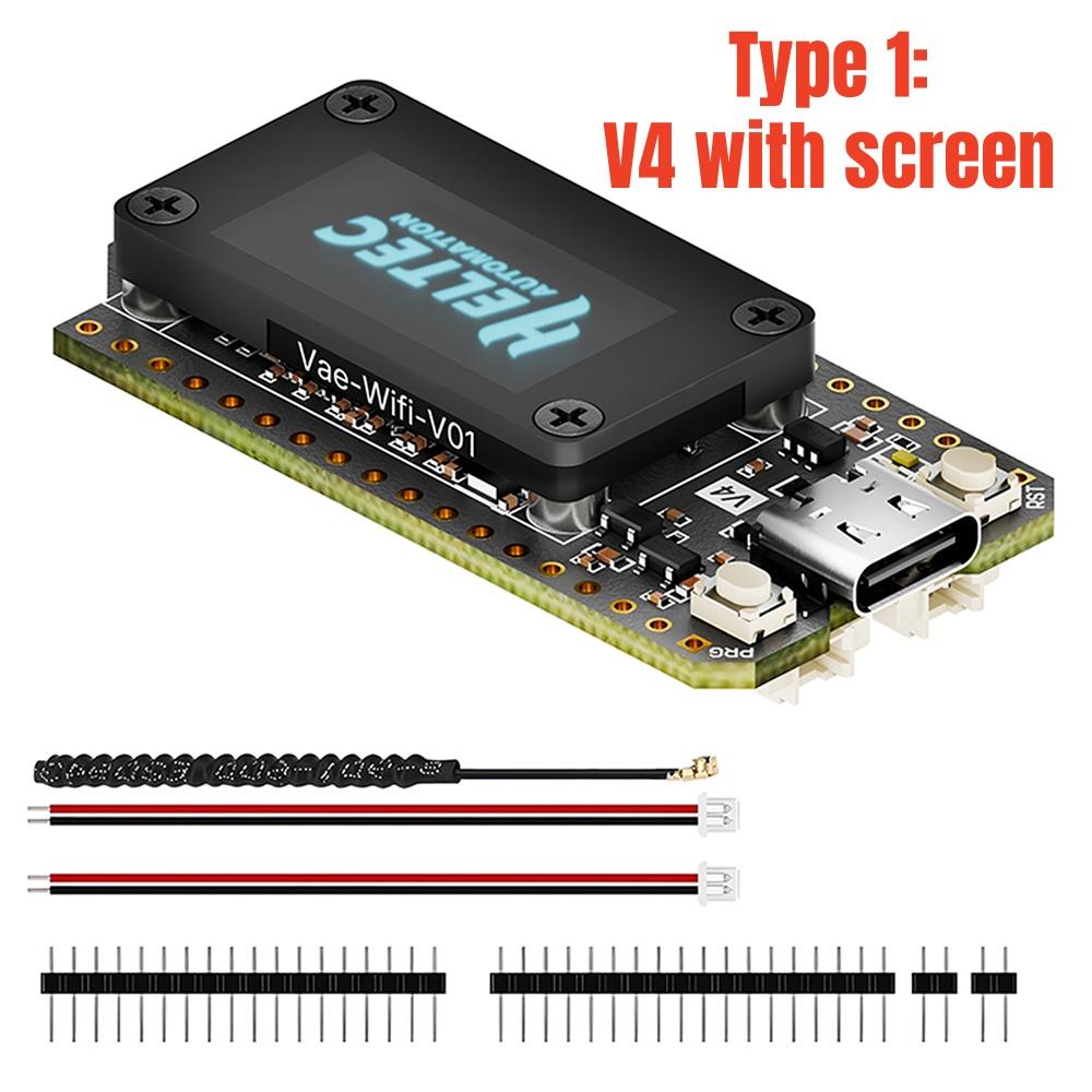 New Heltec LoRa 32 V4 Meshtastic ESP32 Dev-Board SX1262 0.96inch OLED Solar Powered Mesh Network GPS WiFi LoRa BLE Low Power