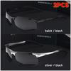 Ultra Light Aluminum Magnesium Sport Sunglasses Men UV400 Gold Rectangle Driving Sun Glasses Outdoor