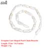 EFFIE QUEEN 7x11mm Natural Freshwater Pearl Baroque Strand Beads for Jewelry Making DIY Bracelet Necklace Accessories Gift PP2
