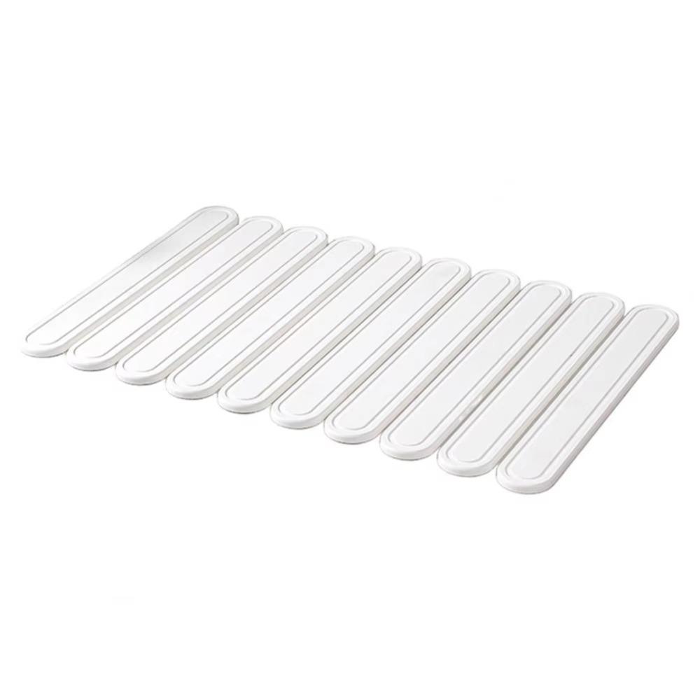 Foldable Dish Drying Mat Diatomite Kitchen Drying Pad Eco-friendly Tableware Drain Pad Countertop Oval White